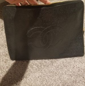 Black Vintage Authentic Chanel Clutch